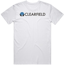 Clearfield Inc Nasdaq Company Logo Employee Fan Mens Soft Cotton Tee T Shirt