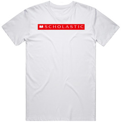 Scholastic Corporation Nasdaq Company Logo Employee Fan Mens Soft Cotton Tee T Shirt