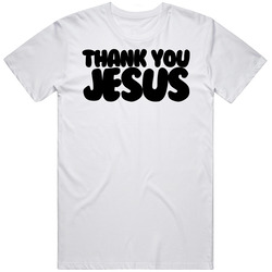 Thank You Jesus Mens Soft Cotton Tee T Shirt
