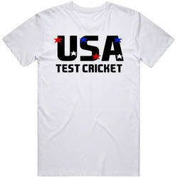 Test Cricket Usa Hobbies Sports And Activities Mens Soft Cotton Tee T Shirt