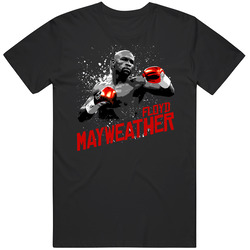 Floyd Mayweather American Boxer Poster Boxing Fan Mens Soft Cotton Tee T Shirt