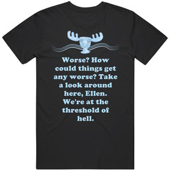 Any Worse National Lampoons Christmas Vacation Moose  Quotes Mens Soft Cotton Tee T Shirt