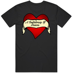 A Confederacy Of Dunces Heart Tattoo Favorite Novel Fan Mens Soft Cotton Tee T Shirt