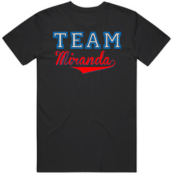 Team Miranda Custom Graphic Sports Last Name Family Reunion Mens Soft Cotton Tee T Shirt