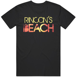 Rincon's Beach Personalized Name Cool Party Mens Soft Cotton Tee T Shirt