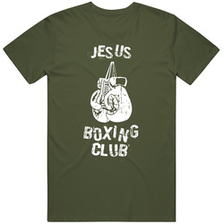Jesus Boxing Club First Name Mens Soft Cotton Tee T Shirt
