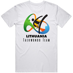 Lithuania Taekwondo Team Rio 2016 Olympic Event Logo Mens Soft Cotton Tee T Shirt