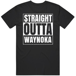 Straight Outta Waynoka High School Funny Graduation Parody Mens Soft Cotton Tee T Shirt