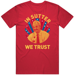 Darryl Sutter In Sutter We Trust Hockey Coach Mens Soft Cotton Tee T Shirt