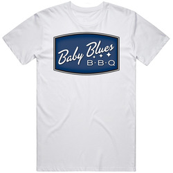 Baby Blues Bbq Los Angeles Restaurant Mens Soft Cotton Tee T Shirt