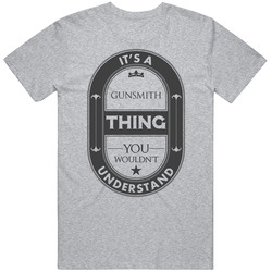 Its A Gunsmith Thing Cool Beer Label Inspired Job Mens Soft Cotton Tee T Shirt