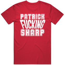 Patrick Sharp Fcking Chicago Hockey Sports Athlete Fan Mens Soft Cotton Tee T Shirt