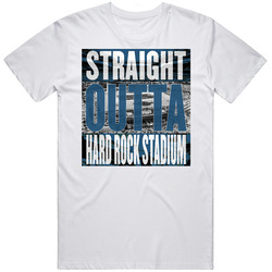 Miami Hard Rock Stadium Straight Outta Stadium Football Fan Mens Soft Cotton Tee T Shirt