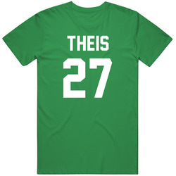 Daniel Theis Jersey Back Boston Basketball Team Fan For Green Mens Soft Cotton Tee T Shirt