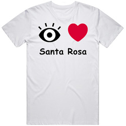 Santa Rosa I Love Santa Rosa Custom Mens Soft Cotton Tee T Shirt