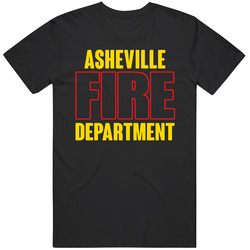 Asheville Fire Department Personalized City Mens Soft Cotton Tee T Shirt