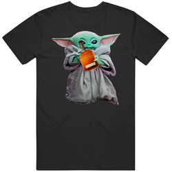 Baby Yoda The Child Mandalorian Woodford Reserve Alcohol Drink Mens Soft Cotton Tee T Shirt