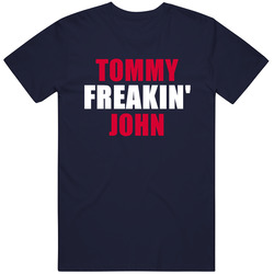 Tommy John Cleveland Baseball Sports Freakin Mens Soft Cotton Tee T Shirt