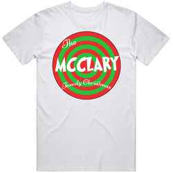 The Mcclary Family Christmas Last Name Mens Soft Cotton Tee T Shirt