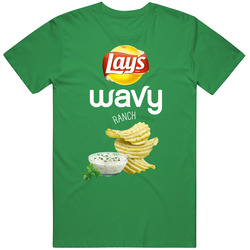 Lay's Wavy Ranch Potato Chips Bag Costume Mens Soft Cotton Tee T Shirt