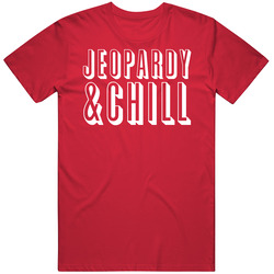 Jeopardy And Chill Tv Show Mens Soft Cotton Tee T Shirt