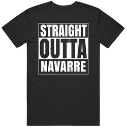 Straight Outta Navarre High School Funny Graduation Parody Mens Soft Cotton Tee T Shirt
