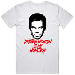 Dexter Morgan Is My Homeboy Tv Villain Mens Soft Cotton Tee T Shirt