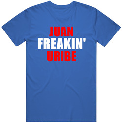 Juan Uribe Freakin Baseball Los Angeles Sports California Mens Soft Cotton Tee T Shirt