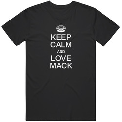 Keep Calm And Love Mack Mens Soft Cotton Tee T Shirt