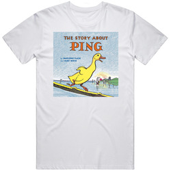 The Story About Ping Classic Children's Storybook Cover Mens Soft Cotton Tee T Shirt