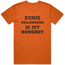 Ernie Kellermann Is My Homeboy Sports Football Cleveland Mens Soft Cotton Tee T Shirt