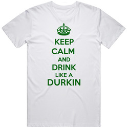 Keep Calm And Drink Like A Durkin Last Name Mens Soft Cotton Tee T Shirt