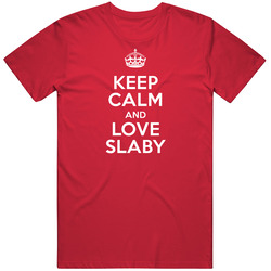 Slaby Keep Calm And Love Parody Custom Name Mens Soft Cotton Tee T Shirt