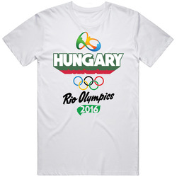 Hungary Rio 2016 Summer Olympic Games Sports Fan Mens Soft Cotton Tee T Shirt
