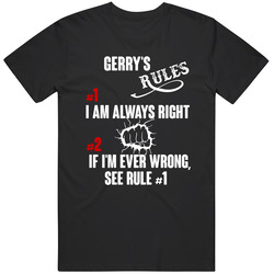 Gerry Funny Rules Mens Soft Cotton Tee T Shirt