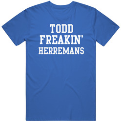 Todd Freakin' Herremans Indianapolis Football Player Cool Fan Mens Soft Cotton Tee T Shirt
