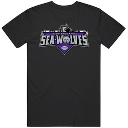 New England Seawolves Arena Football League Team Fan Logo Mens Soft Cotton Tee T Shirt