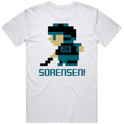 Marcus Sorensen Tecmo Player San Jose Hockey Fan Mens Soft Cotton Tee T Shirt
