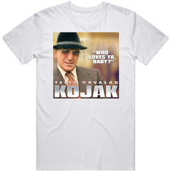 Kojak Popular 70s Tv Show Retro Mens Soft Cotton Tee T Shirt
