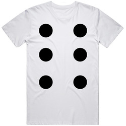 Dice Number 6 Funny Group Halloween Costume Mens Soft Cotton Tee T Shirt