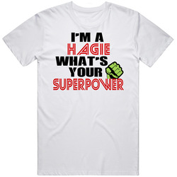 Im A Hagie Whats Your Superpower Funny Last Name Mens Soft Cotton Tee T Shirt
