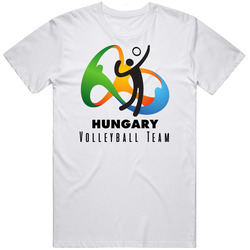 Hungary Volleyball Team Rio 2016 Olympic Event Logo Mens Soft Cotton Tee T Shirt