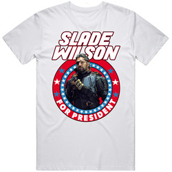 Slade Wilson Deathstroke Arrow For President Tv Show Villain Fan Mens Soft Cotton Tee T Shirt