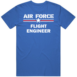 Flight Engineer Us Air Force Mens Soft Cotton Tee T Shirt