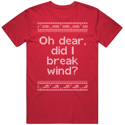 Did I Break Wind National Lampoons Christmas Vacation Quote Clark Knit Mens Soft Cotton Tee T Shirt