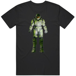Halo Master Cheif Video Game Mens Soft Cotton Tee T Shirt