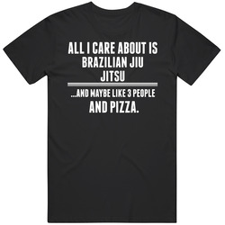 Brazilian Jiu Jitsu All I Care About Cool Sports Hobby Mens Soft Cotton Tee T Shirt