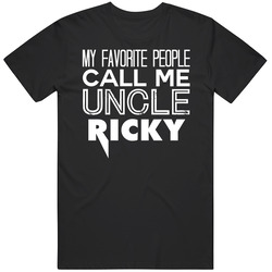 My Favourite People Call Me Uncle Ricky Cool Relative Mens Soft Cotton Tee T Shirt
