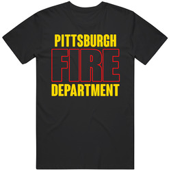 Pittsburgh Fire Department Personalized City Mens Soft Cotton Tee T Shirt