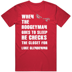 Luke Glendening Detroit Michigan Hockeytown Boogeyman Mens Soft Cotton Tee T Shirt
